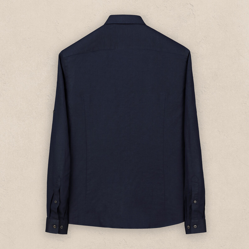 Goias Soho Uzun Kol Koyu Lacivert Gömlek - INTERVIEW