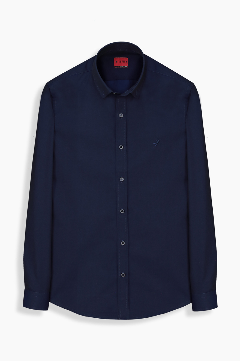 Goias Soho Uzun Kol Lacivert Gömlek - 1