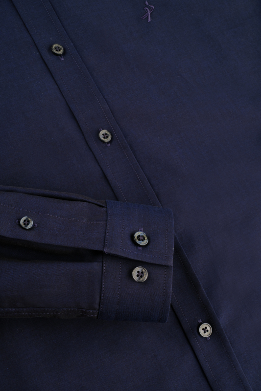 Goias Soho Uzun Kol Lacivert Gömlek - INTERVIEW