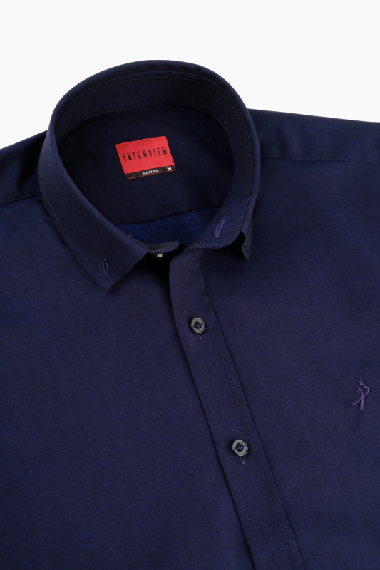 Goias Soho Uzun Kol Lacivert Gömlek - INTERVIEW