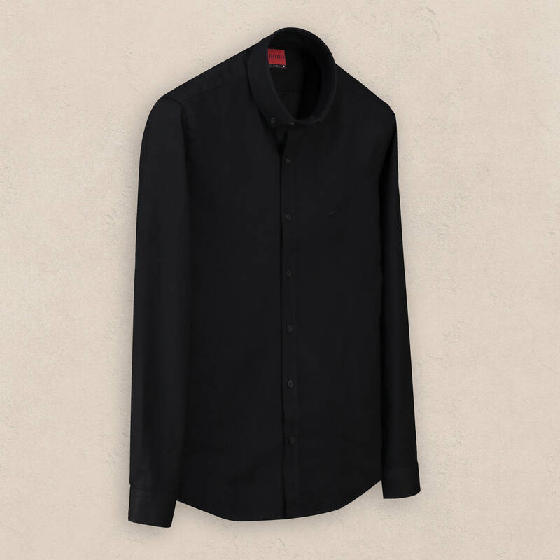 Goias Soho Uzun Kol Siyah Gömlek - 1