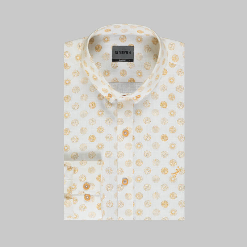 Goias Turuncu Desenli Gömlek - 3