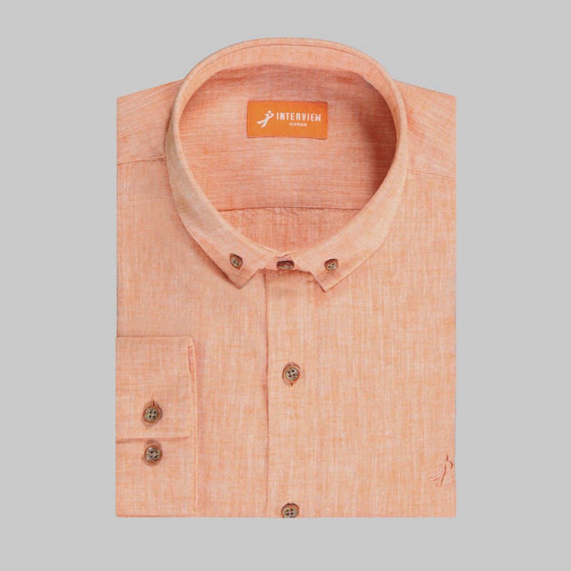 Goias Turuncu Slim Gömlek - INTERVIEW
