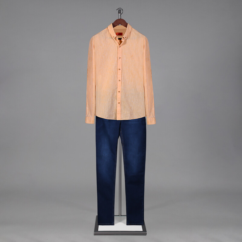 Goias Turuncu Slim Gömlek - INTERVIEW