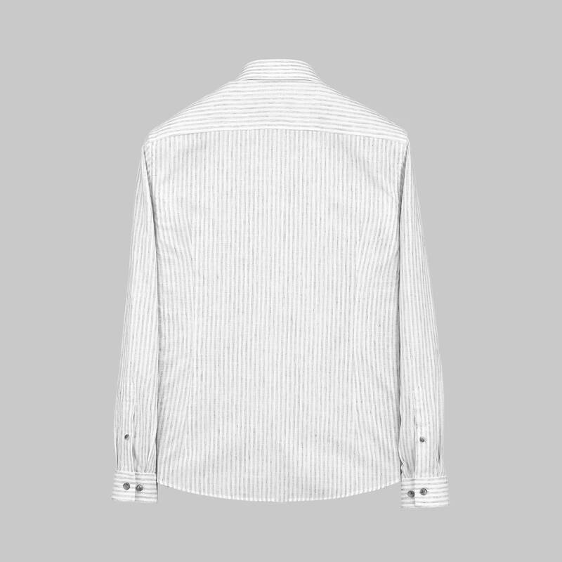 Goias Açık Gri Uzun Kol Slim Gömlek - 2