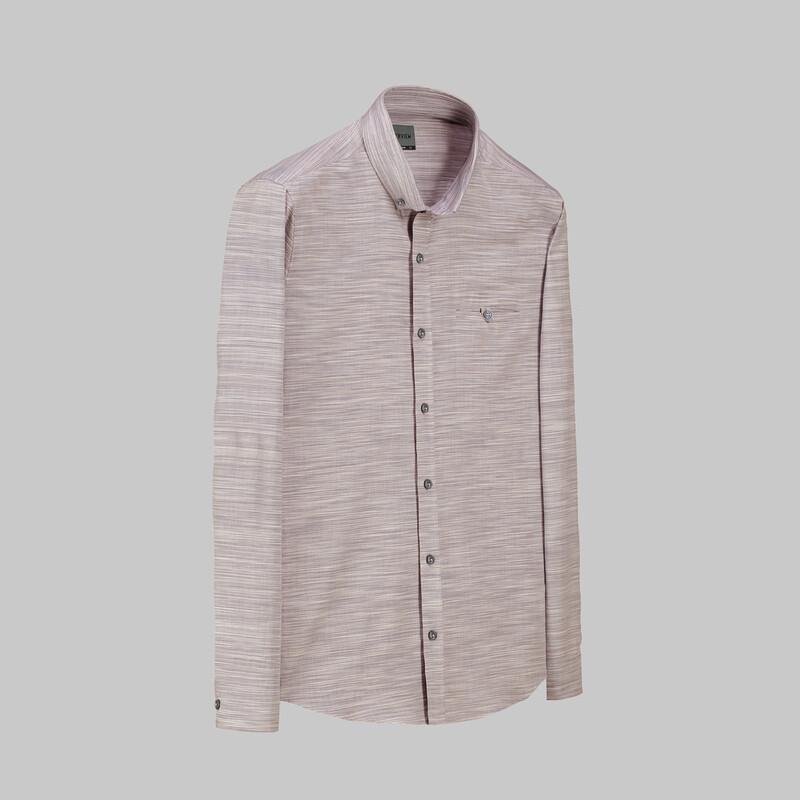 Goias Uzun Kol Bordo Gömlek 