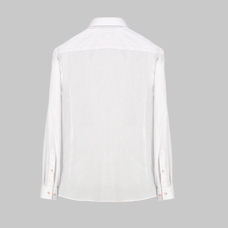 Goias Çizgili Pembe Gömlek - 2