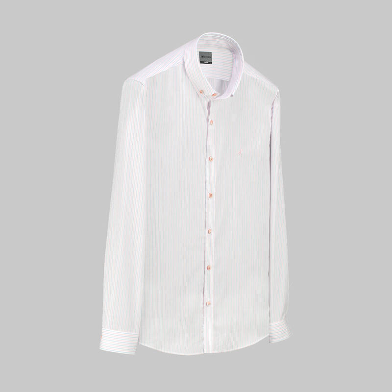 Goias Çizgili Pembe Gömlek - 1