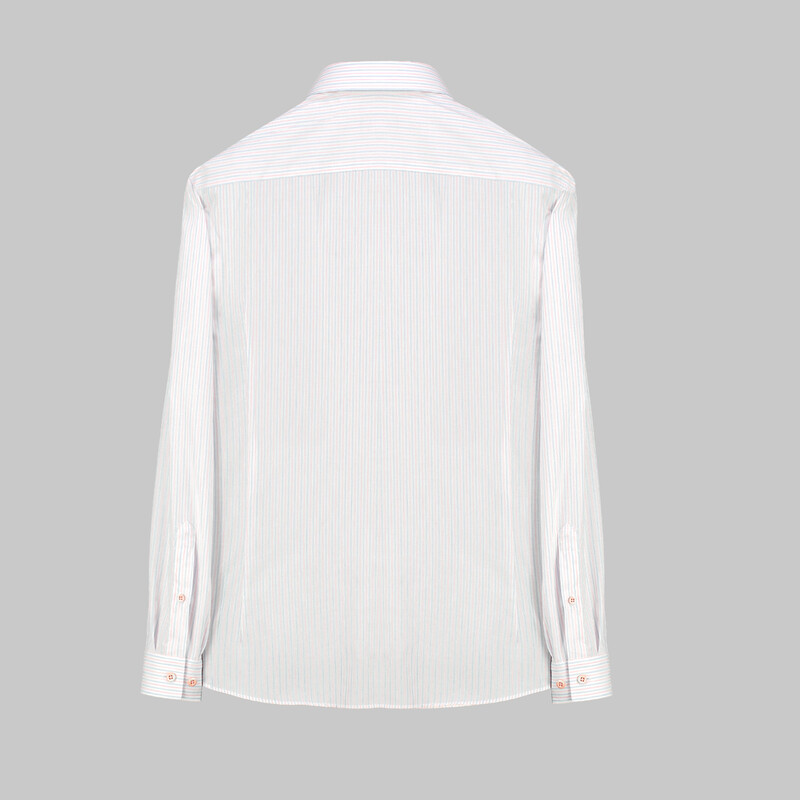 Goias Çizgili Pembe Gömlek - INTERVIEW