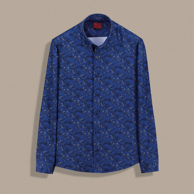 Goias Soho Desenli Lacivert Gömlek - 1