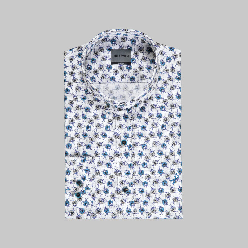 Goias Uzun Kol Beyaz Fitted Gömlek - INTERVIEW