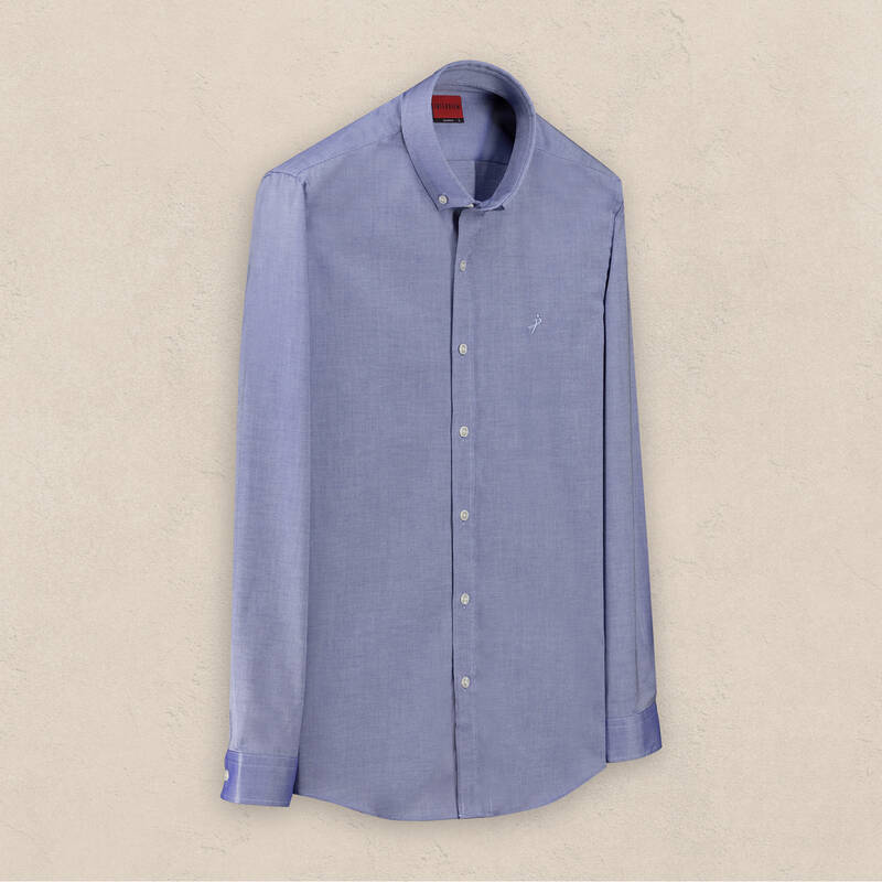 Goias Uzun Kol Fitted Koyu Mavi Gömlek - 1