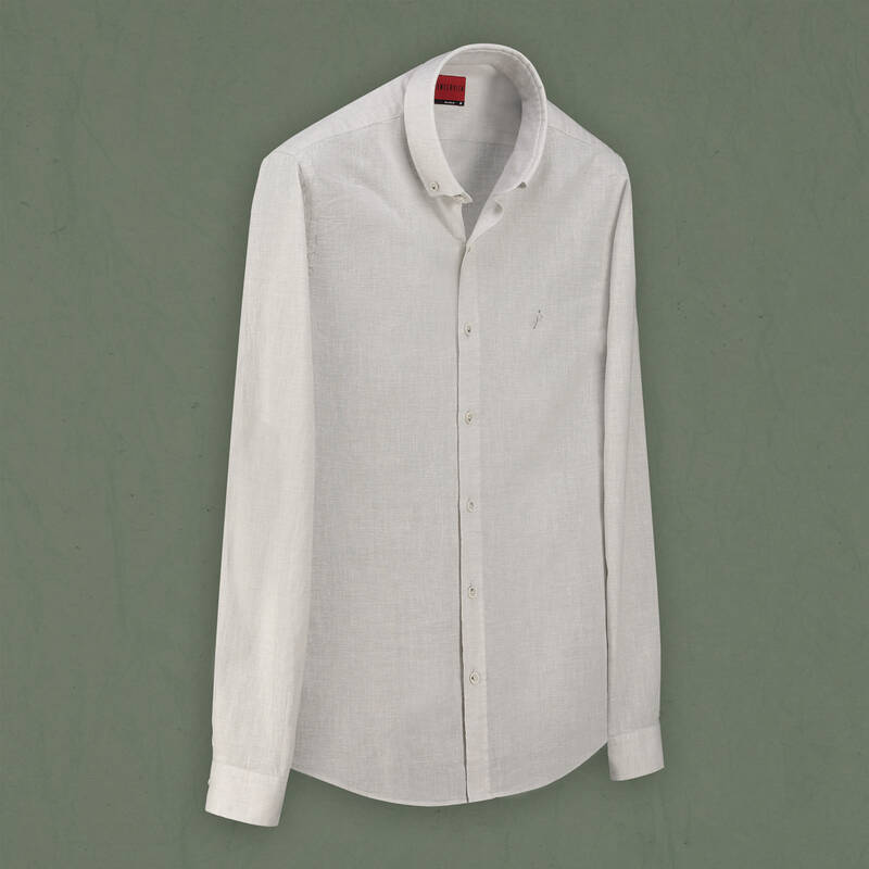 Goias Pamuk Keten Gri Gömlek - 1