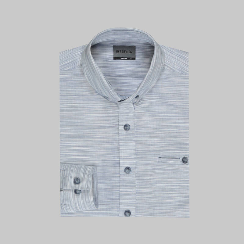 Goias Uzun Kol Lacivert Gömlek - 3