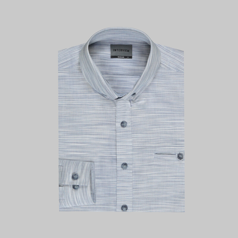 Goias Uzun Kol Lacivert Gömlek - INTERVIEW