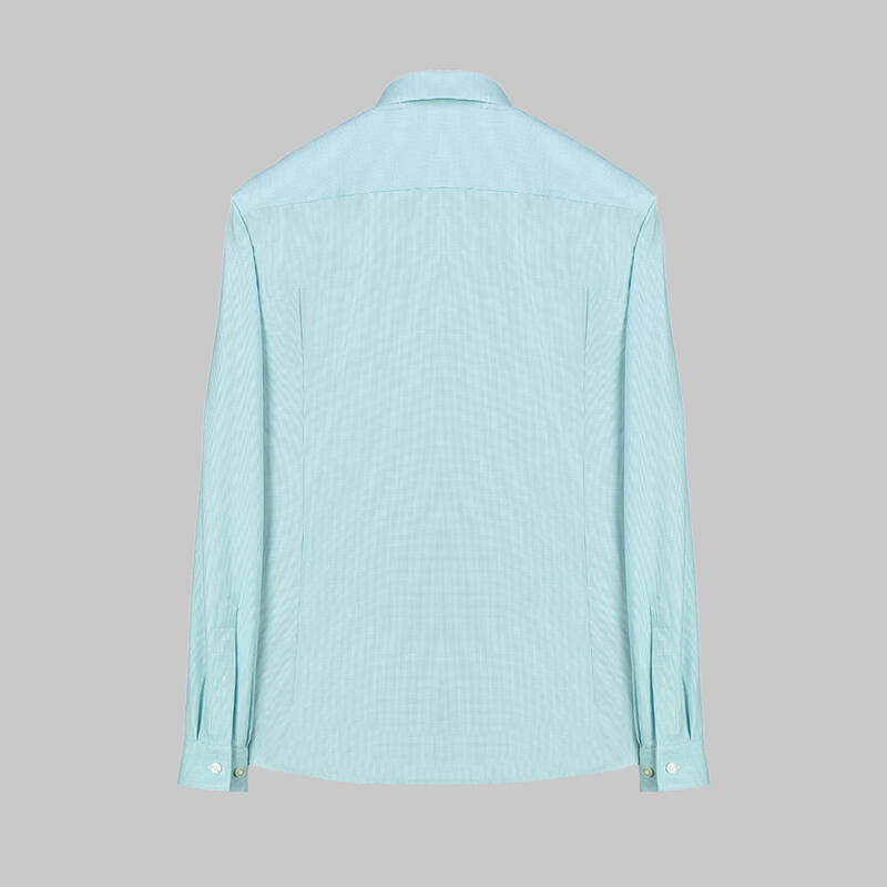 Goias Mini Kare Turkuaz Gömlek - 2