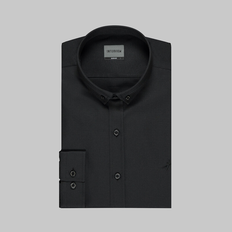 Goias Uzun Kol Siyah Gömlek - INTERVIEW