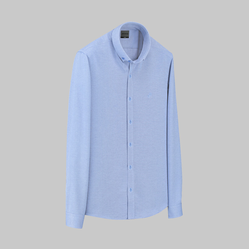 Goias Uzun Kol Soho Açık Mavi Gömlek 