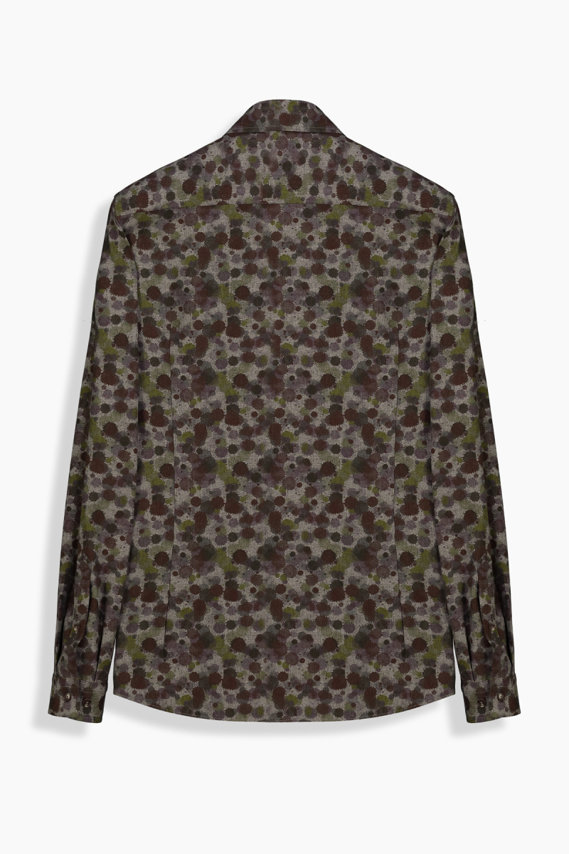 Goias Uzun Kol Soho Desenli Kahverengi Gömlek - 2