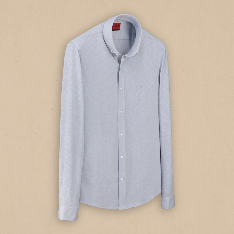 Goias Uzun Kol Soho Gri Gömlek 