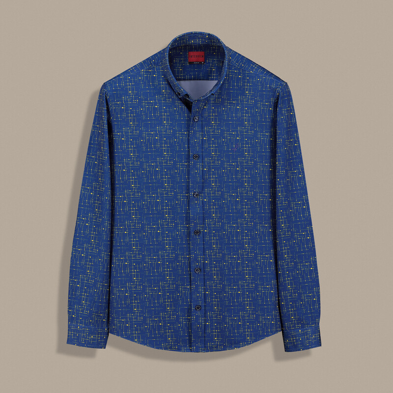 Goias Uzun Kol Soho Lacivert Gömlek - INTERVIEW