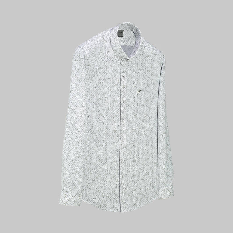 Goias Desenli Yeşil Gömlek - 1