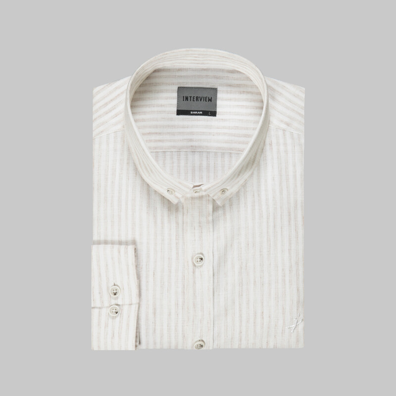 Goias Kahverengi Uzun Kol Slim Gömlek - INTERVIEW