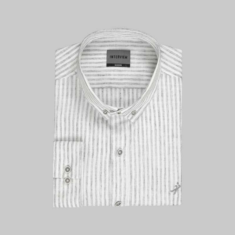 Goias Koyu Gri Uzun Kol Slim Gömlek - 3