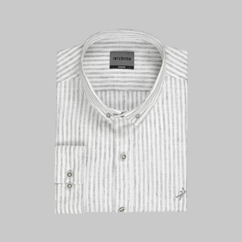 Goias Koyu Gri Uzun Kol Slim Gömlek - INTERVIEW