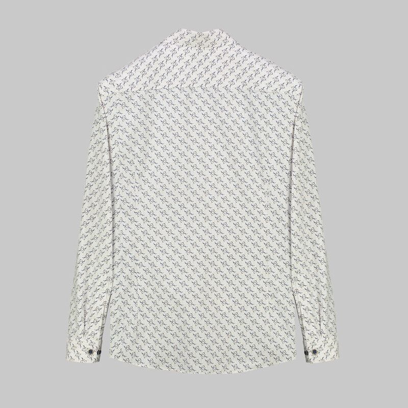 Goias Desenli Bej Gömlek - INTERVIEW