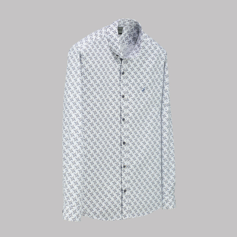 Goias Kahverengi Desenli Gömlek 