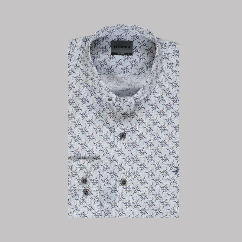 Goias Kahverengi Desenli Gömlek - 3