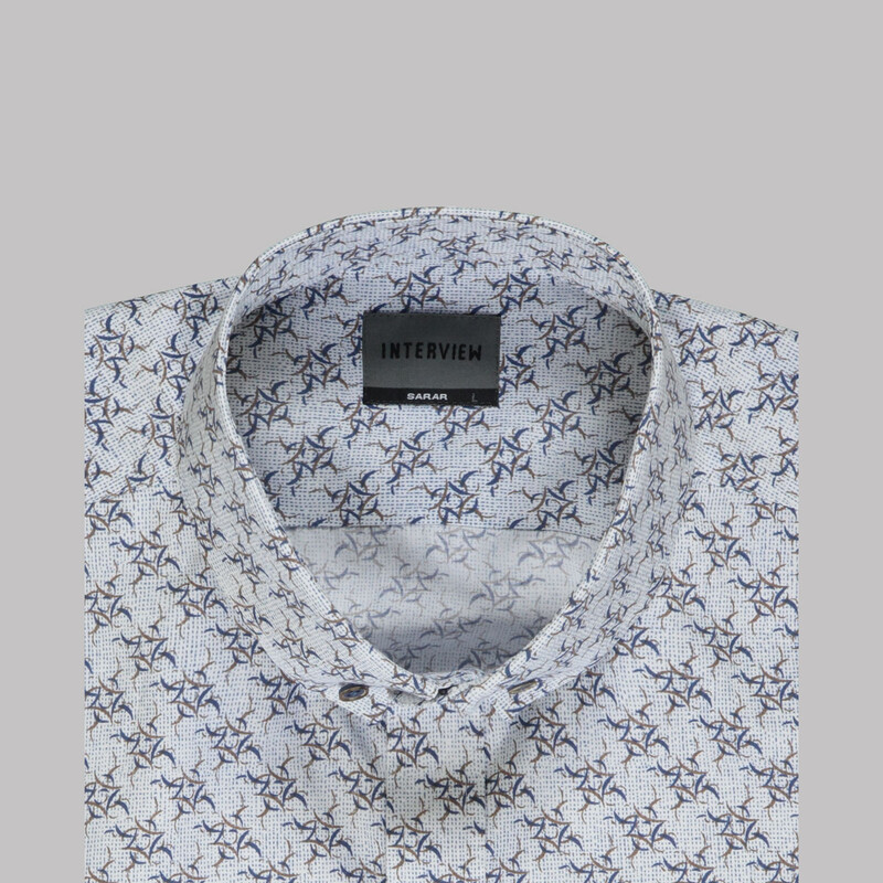 Goias Kahverengi Desenli Gömlek - INTERVIEW