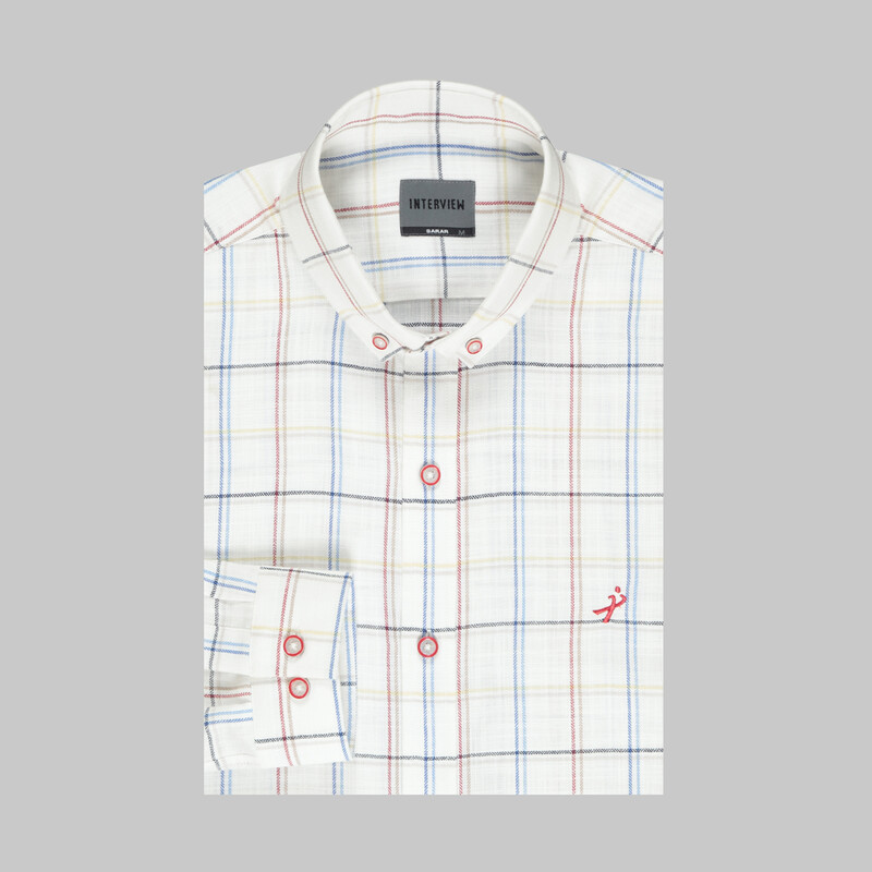 Goias Kareli Beyaz Gömlek - INTERVIEW