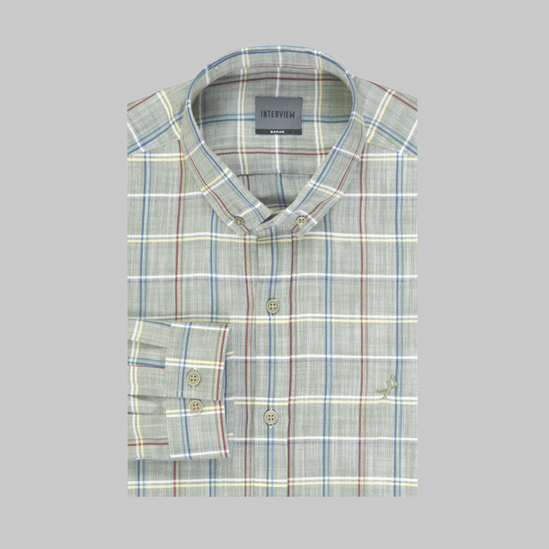 Goias Kareli Yeşil Gömlek - INTERVIEW