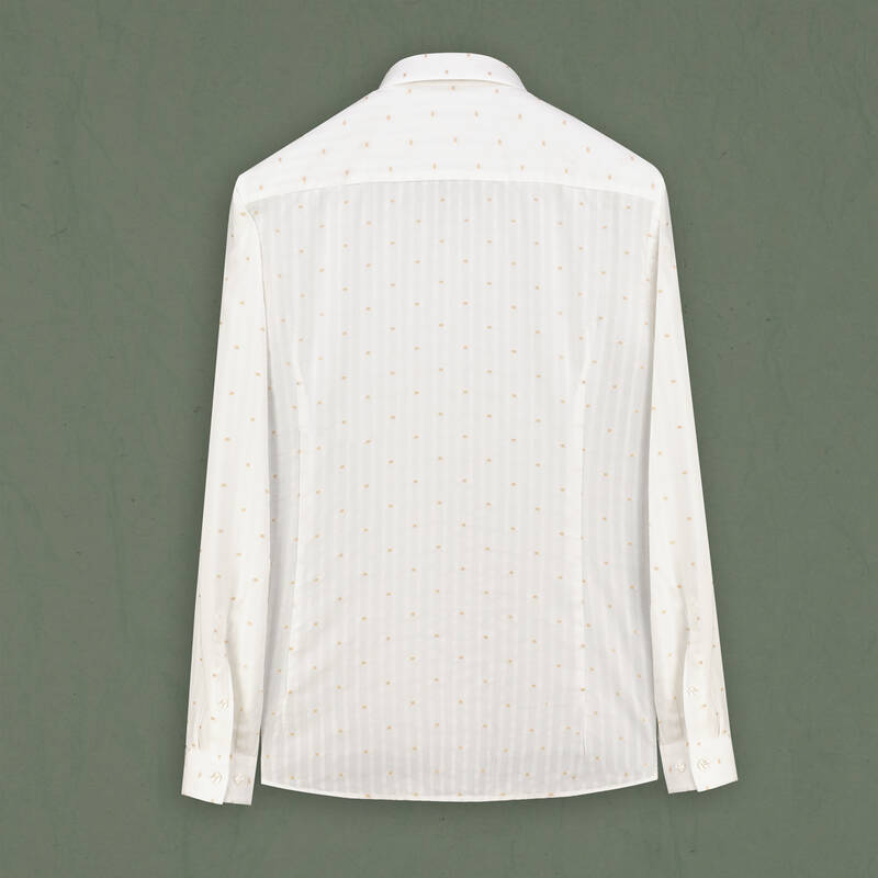 Goias Desenli Hardal Gömlek - 3