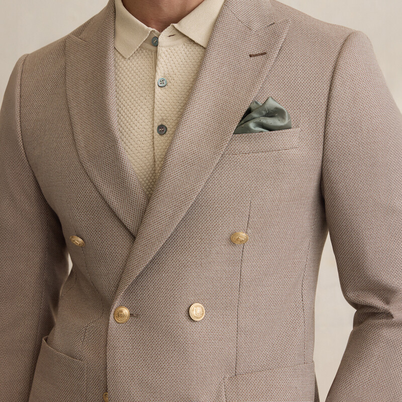 Golden Ekstra Slim Açık Kahverengi Ceket 