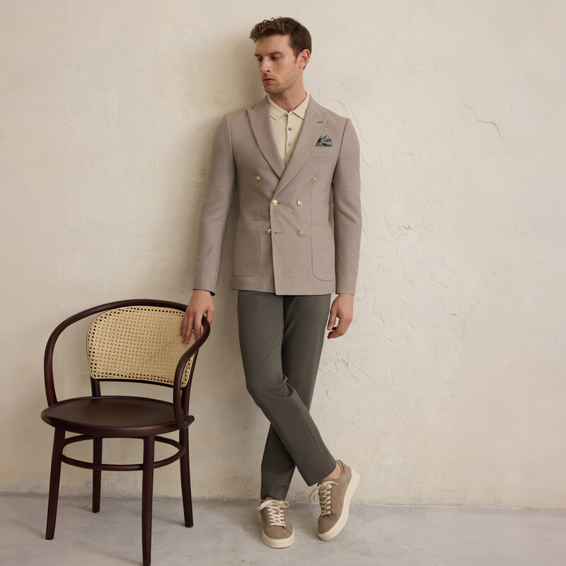 Golden Ekstra Slim Açık Kahverengi Ceket - INTERVIEW