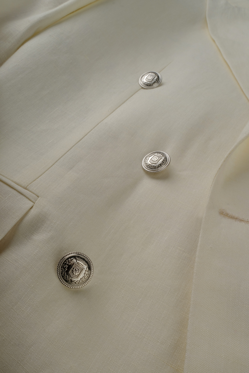 Golden Blazer Bej Ceket - 5