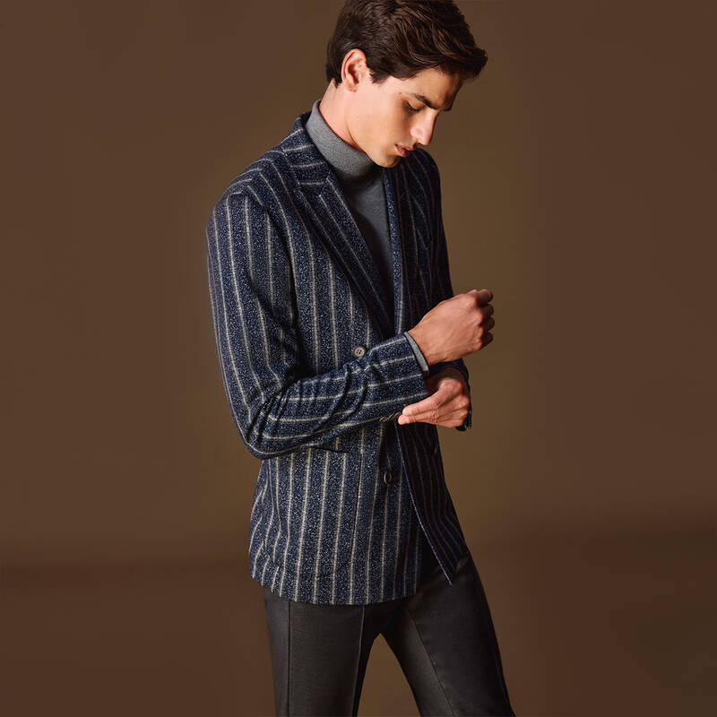 Golden Extra Slim Lacivert Ceket - 1