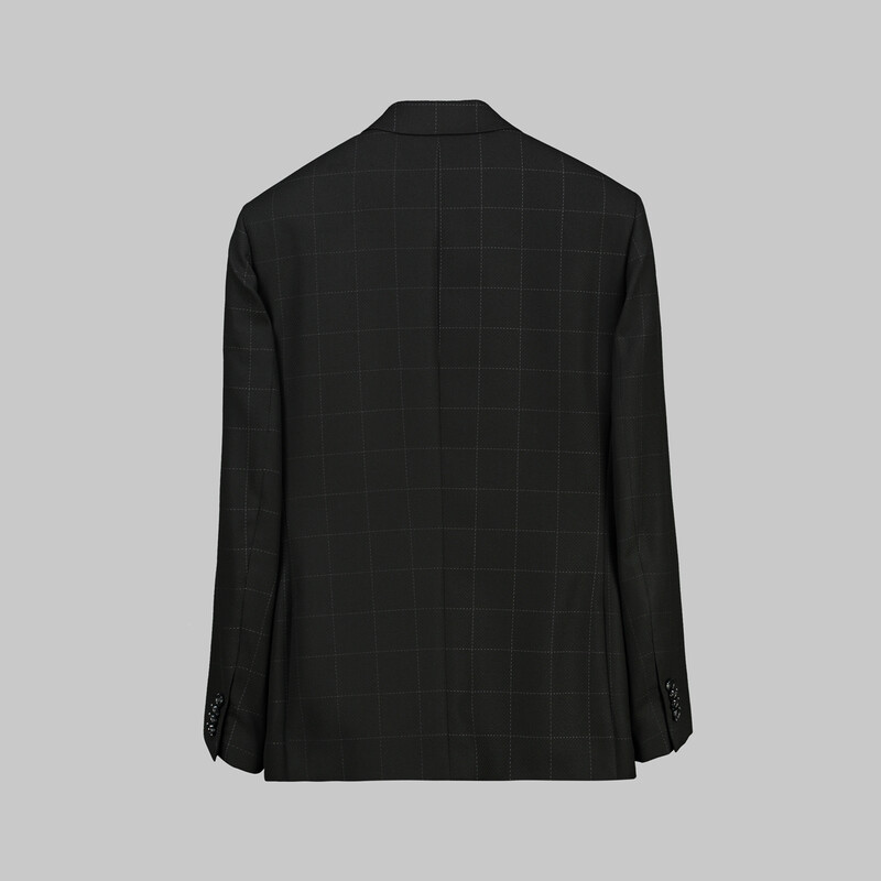 Golden Ekstra Slim Siyah Kareli Ceket - INTERVIEW