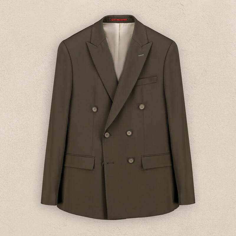 Golden Ekstra Slim Kruvaze Koyu Yeşil Ceket - 2