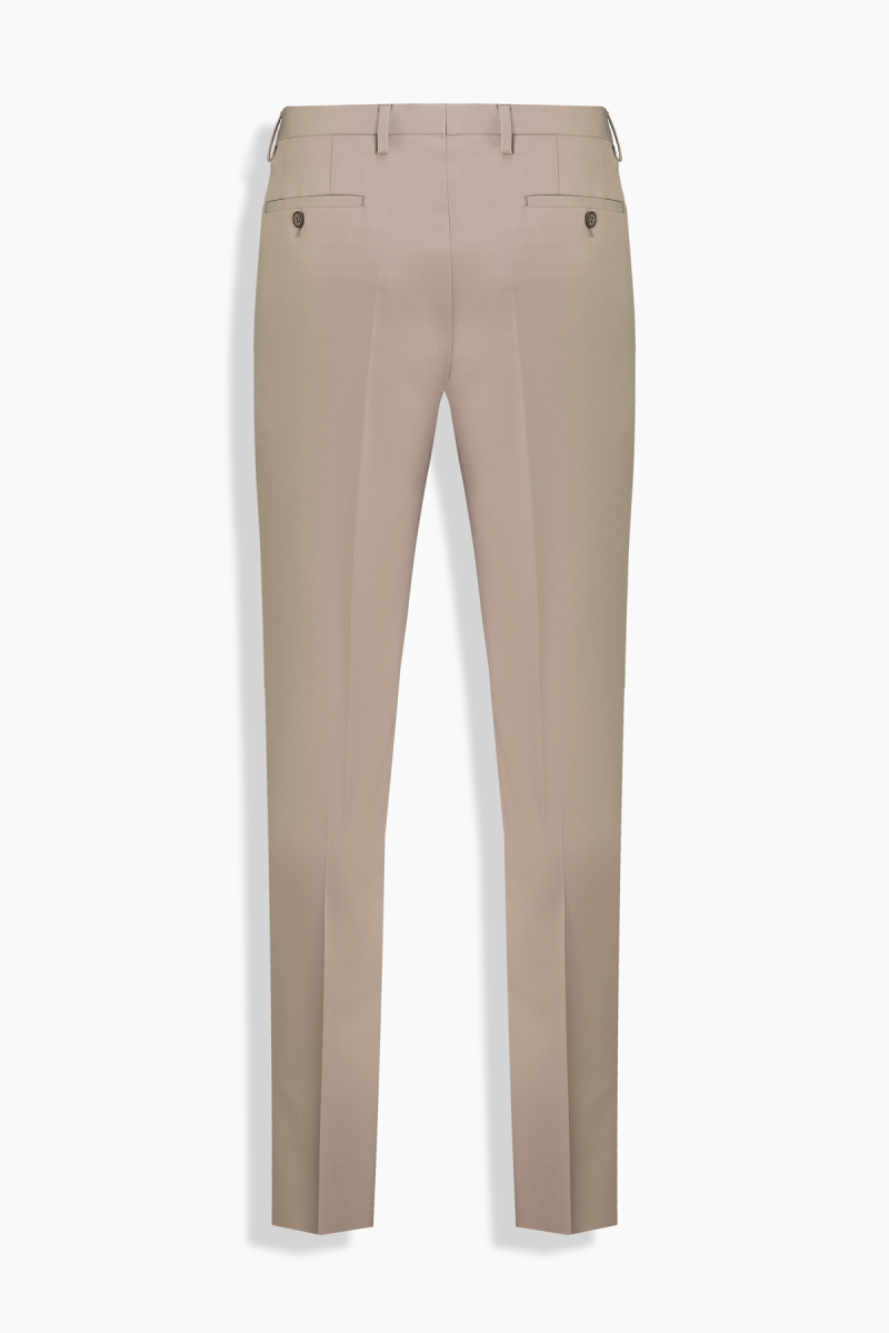 Golden Resta Ekstra Slim Fit Koyu Bej Takım Elbise - 4