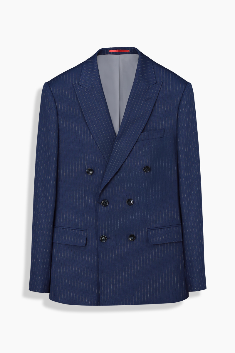 Golden Resta Extra Slim Kruvaze Lacivert Takım Elbise - 1