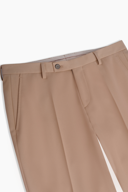 Golden Resta Moods Tasarım Slim Açık Kahverengi Takım Elbise - SARAR