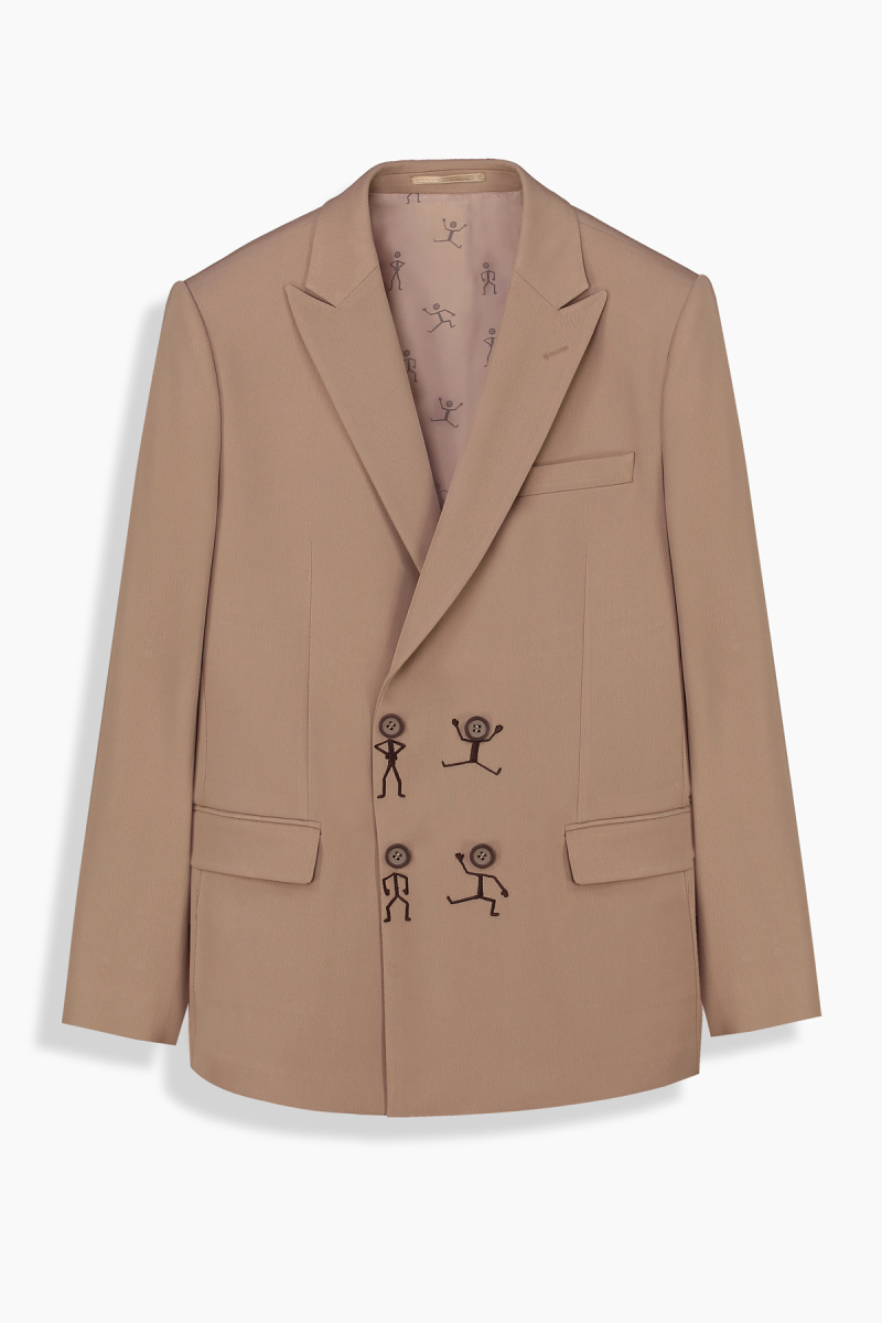 Golden Resta Moods Tasarım Slim Açık Kahverengi Takım Elbise - 3