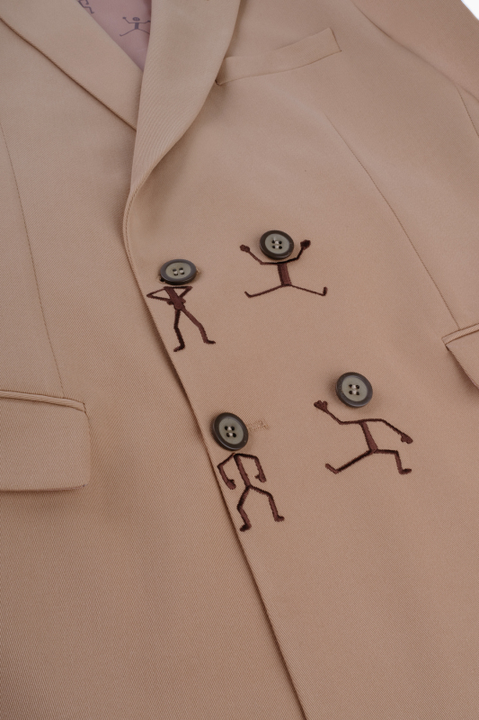 Golden Resta Moods Tasarım Slim Açık Kahverengi Takım Elbise - SARAR