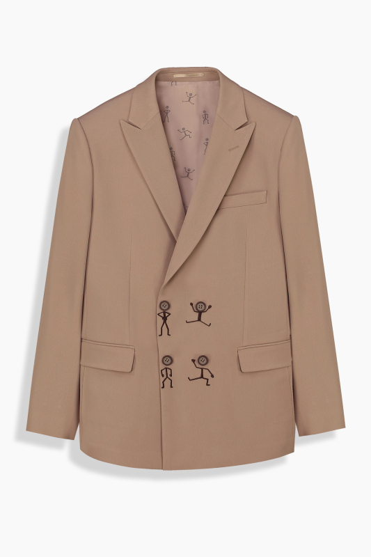 Golden Resta Moods Tasarım Slim Açık Kahverengi Takım Elbise - SARAR