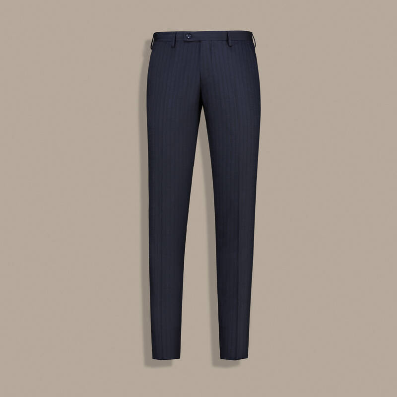 Golden Resta Slim Fit Kruvaze Koyu Lacivert Takım - 4