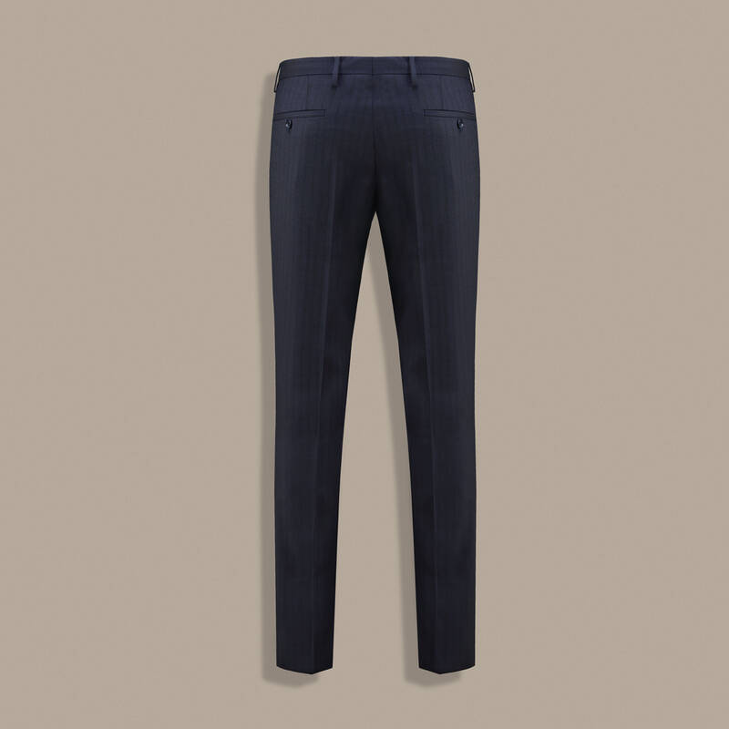 Golden Resta Slim Fit Kruvaze Koyu Lacivert Takım - 5